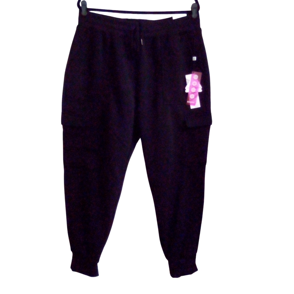 Athletex Performance Apparel Black Joggers Tummy Control Side Cargo Pockets 2X
